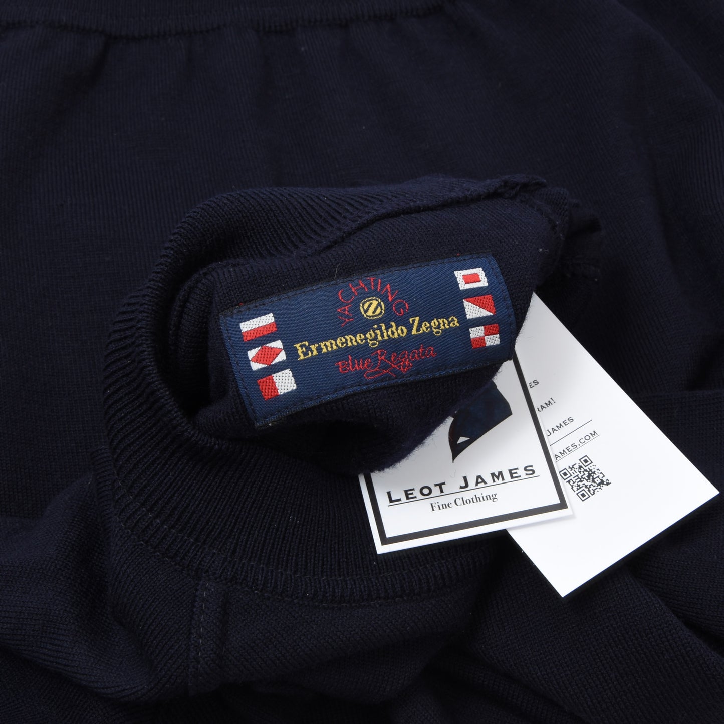 Ermenegildo Zegna 100% Wool Sweater Size L Chest ca. 59cm - Navy Blue