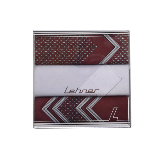 NOS Lehner Switzerland Handkerchief/Pocket Square Set of 3