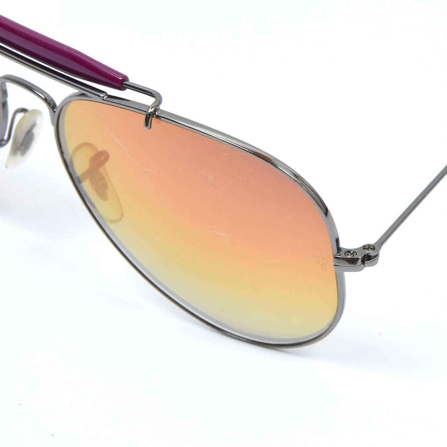Ray-Ban Mod. RB3407 Aviator Sunglasses - Purple