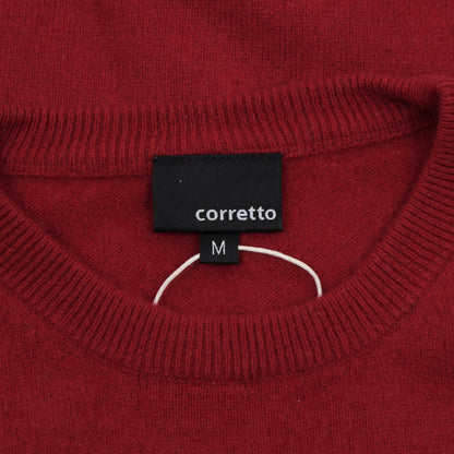 Corretto 65/35 Kaschmir Wolle Pullover Größe M - Rot