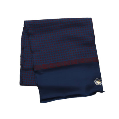 NOS Belvedere Seidenschal, ca. 127 cm – Blau