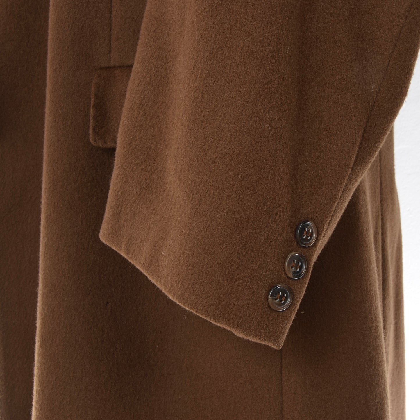 Classic 100% Wool Overcoat Size 25 Chest: 58.5cm - Caramel Brown