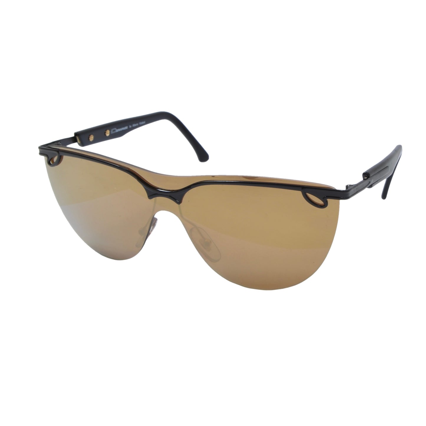 NOS Derapage Collections LS C01 Mirrored Sunglasses - Black/Gold