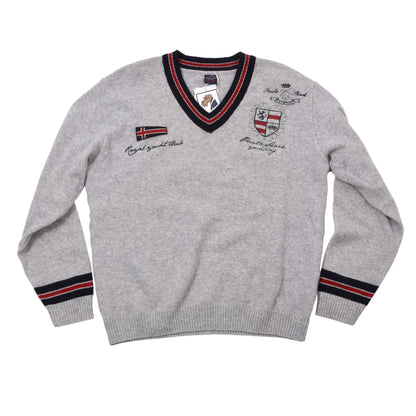 Paul & Shark Yachting Wool Sweater Size XL Chest ca. 58cm - Grey
