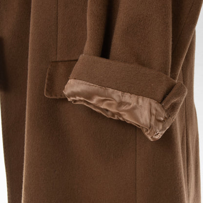 Classic 100% Wool Overcoat Size 25 Chest: 58.5cm - Caramel Brown