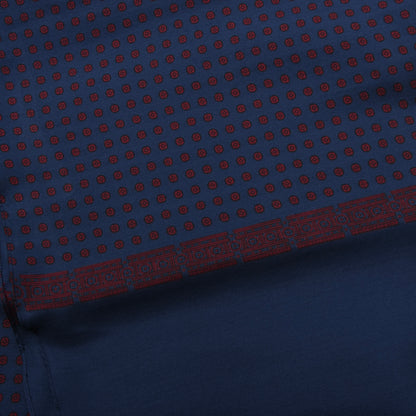 NOS Belvedere Seidenschal, ca. 127 cm – Blau