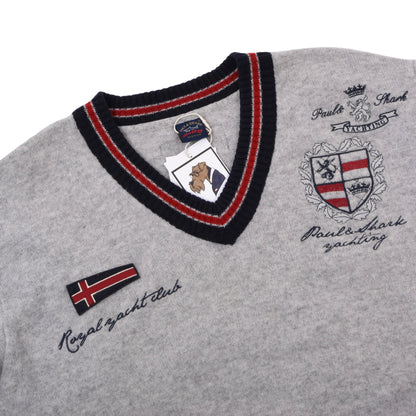 Paul & Shark Yachting Wool Sweater Size XL Chest ca. 58cm - Grey