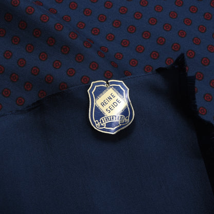 NOS Belvedere Seidenschal, ca. 127 cm – Blau