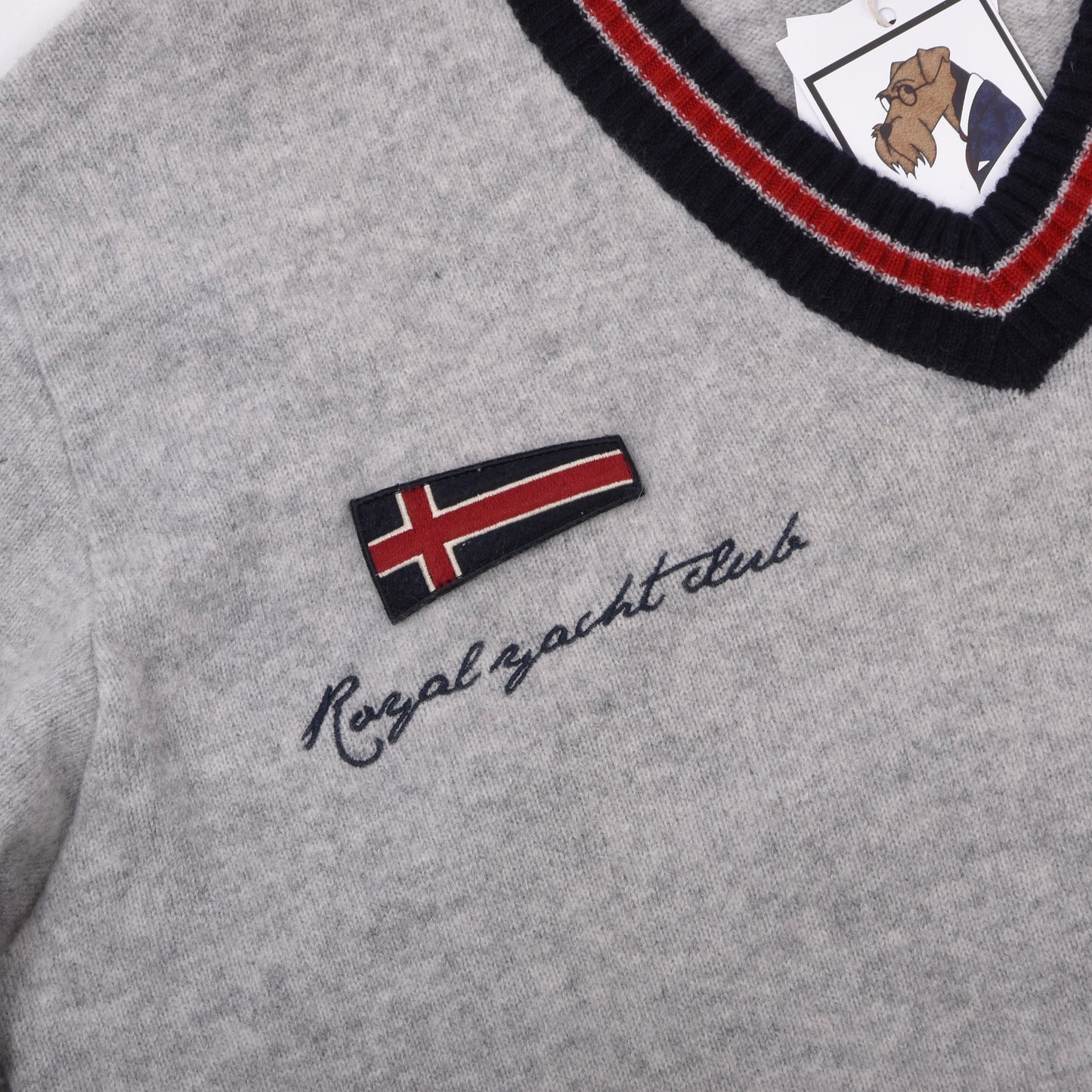 Paul & Shark Yachting Wool Sweater Size XL Chest ca. 58cm - Grey