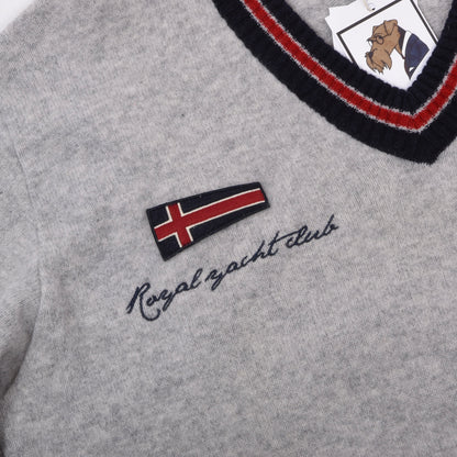 Paul & Shark Yachting Wool Sweater Size XL Chest ca. 58cm - Grey