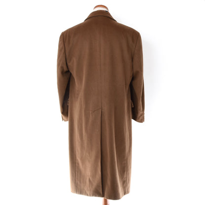 Classic 100% Wool Overcoat Size 25 Chest: 58.5cm - Caramel Brown