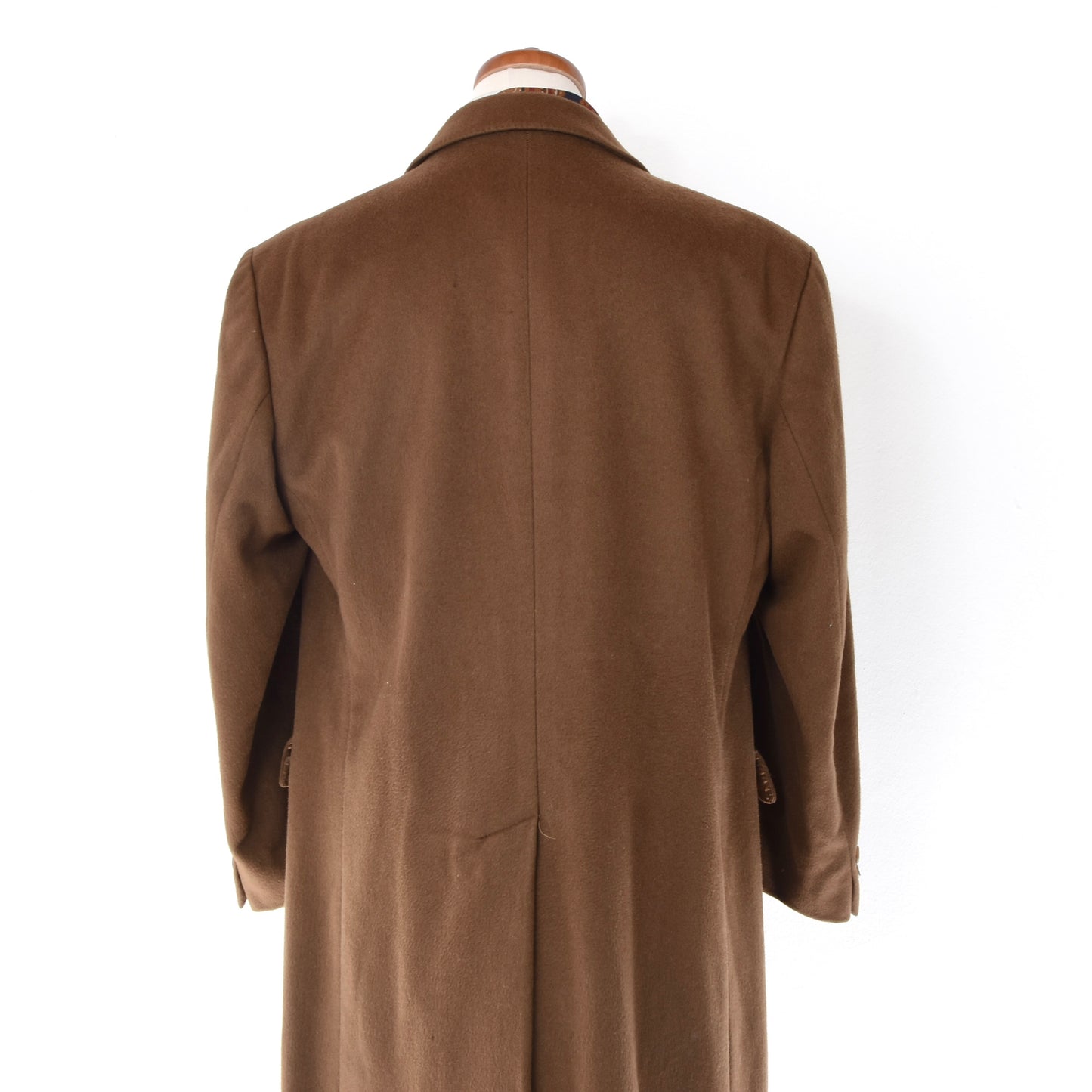 Classic 100% Wool Overcoat Size 25 Chest: 58.5cm - Caramel Brown