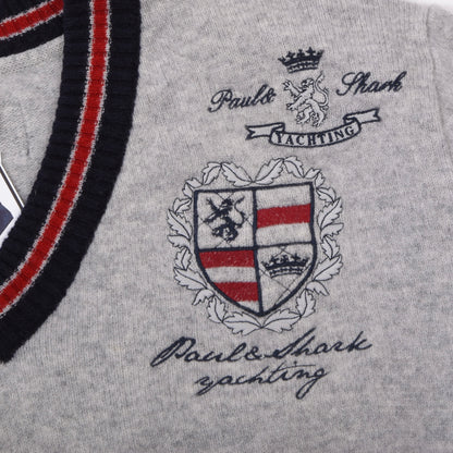 Paul & Shark Yachting Wool Sweater Size XL Chest ca. 58cm - Grey