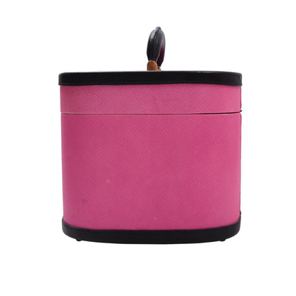 Prada Milano Beauty Case/Kulturbeutel aus Saffiano-Leder – Rosa