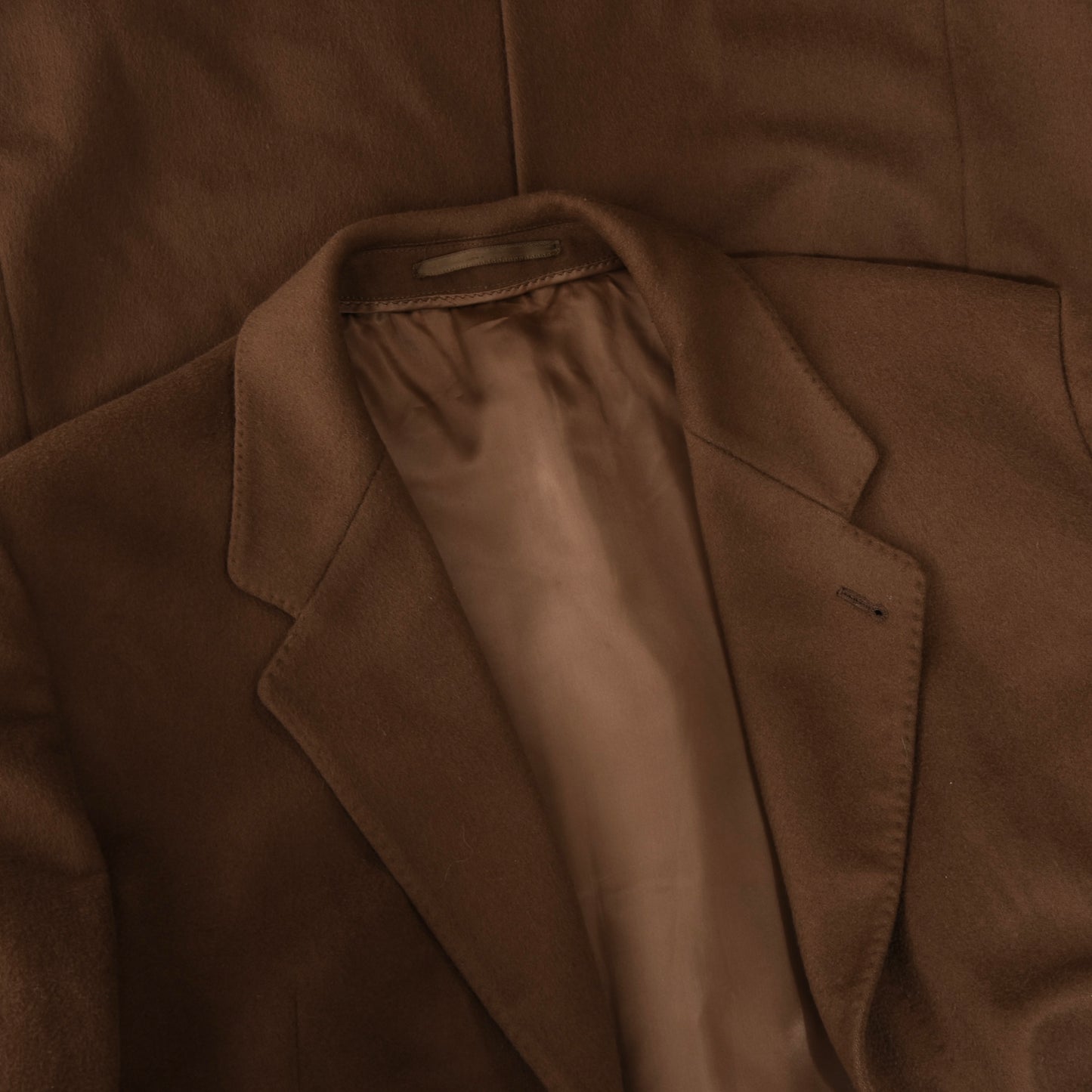 Classic 100% Wool Overcoat Size 25 Chest: 58.5cm - Caramel Brown