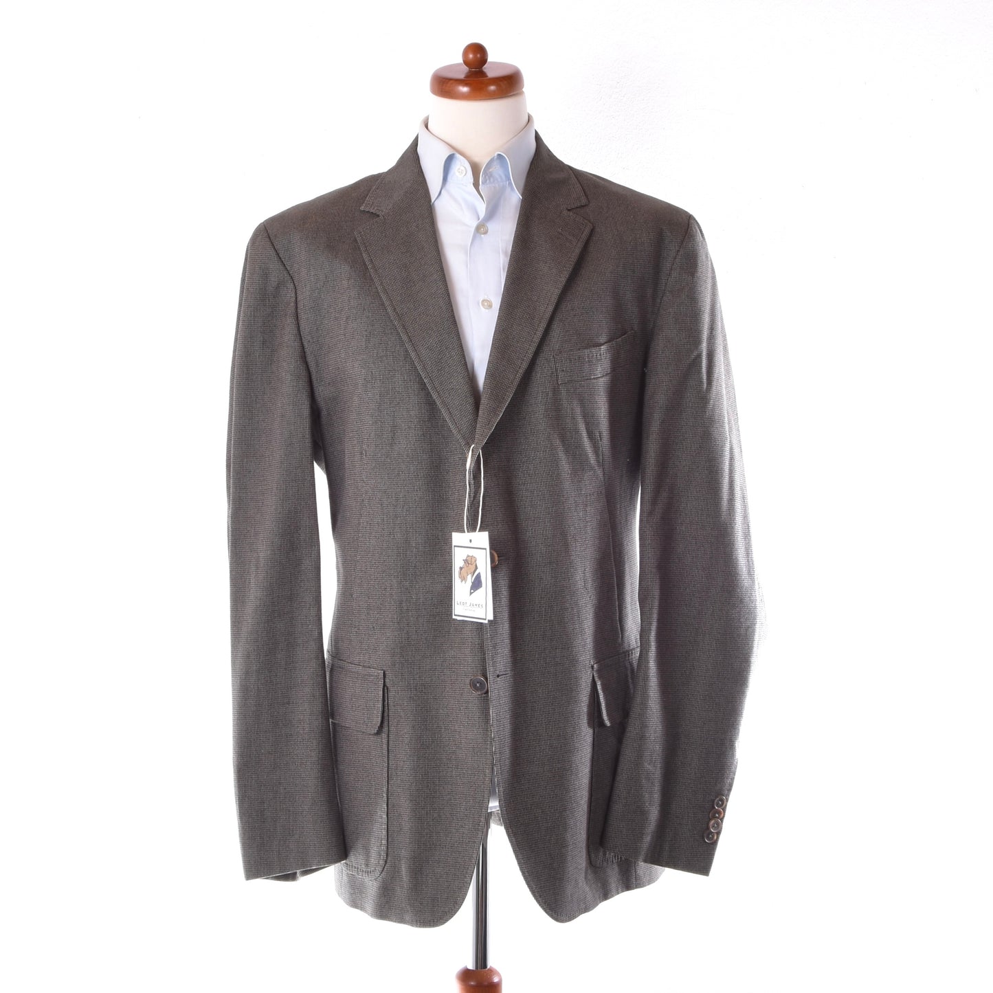 Massimo Dutti Cotton Jacket Size 56 ca. 60.5cm - Brown