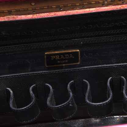 Prada Milano Beauty Case/Kulturbeutel aus Saffiano-Leder – Rosa
