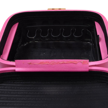 Prada Milano Beauty Case/Kulturbeutel aus Saffiano-Leder – Rosa