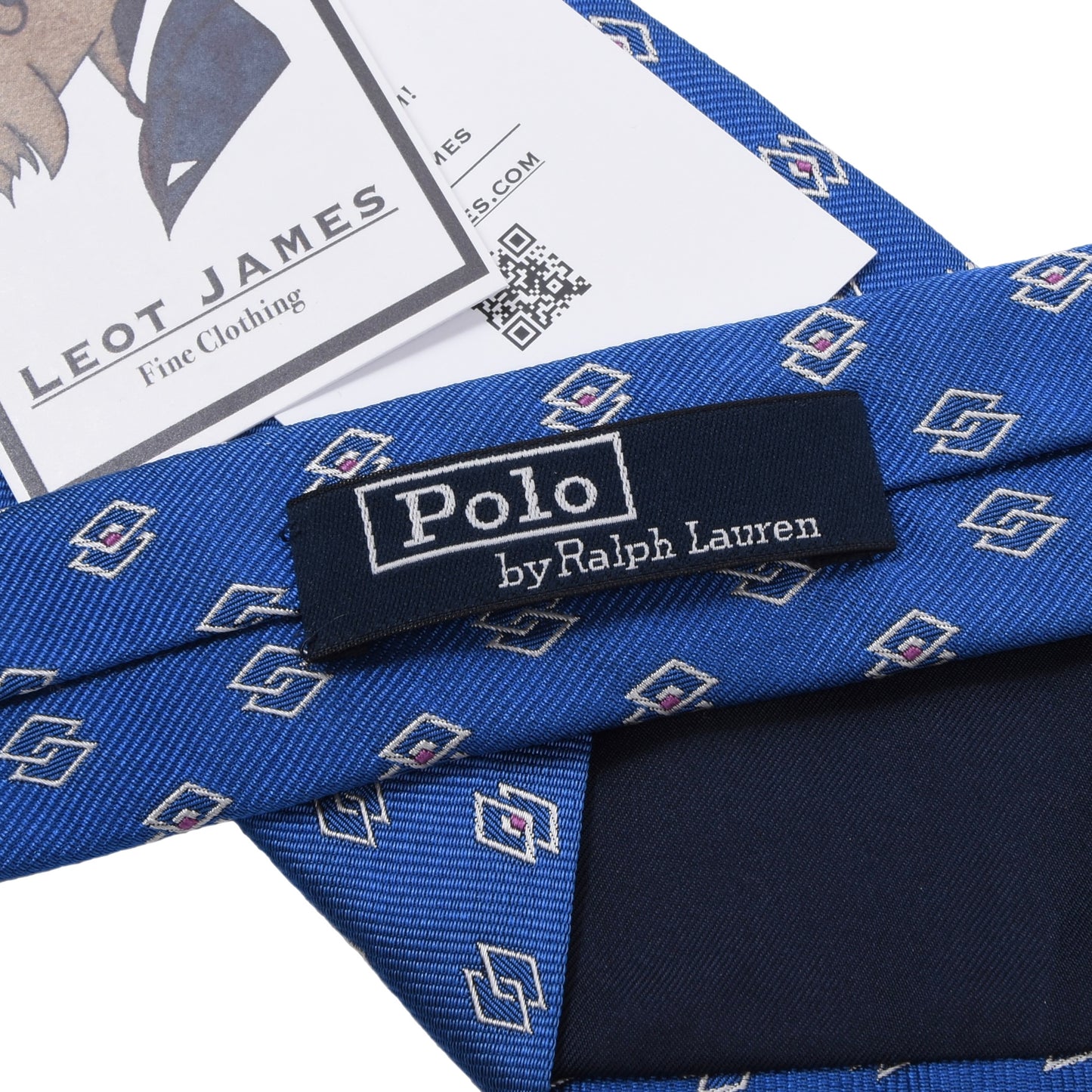Polo Ralph Lauren Silk Tie ca. 144cm/10cm - Blue Diamonds