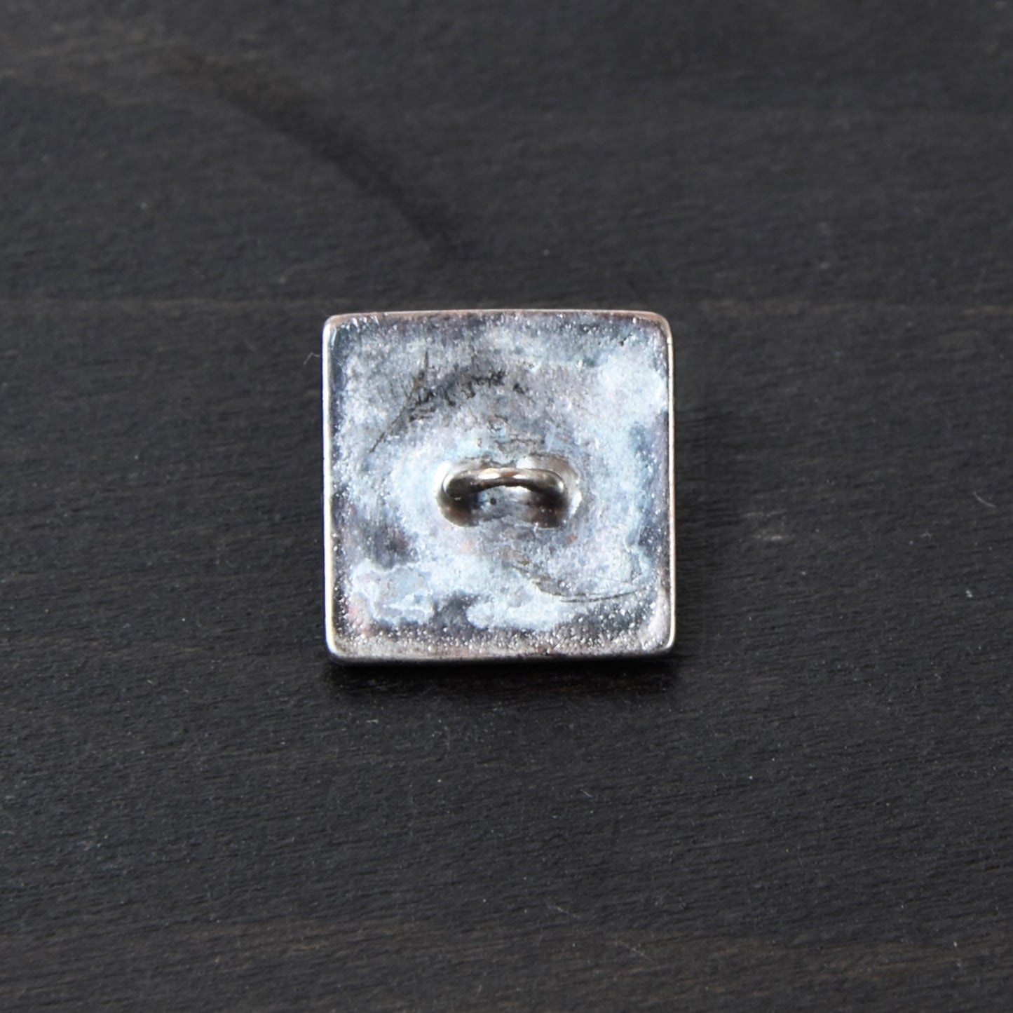 7x .835 Antique Silver Buttons - Square