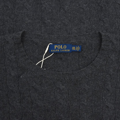 Polo Ralph Lauren Wool-Cashmere Cableknit Sweater Size XXL - Grey