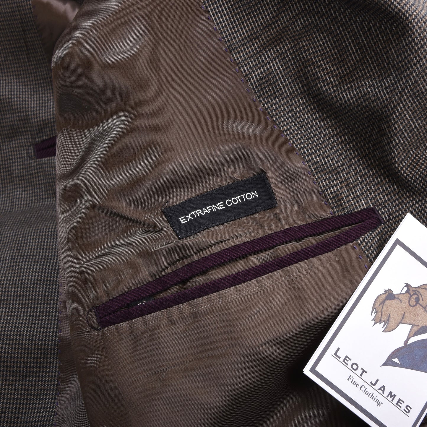 Massimo Dutti Cotton Jacket Size 56 ca. 60.5cm - Brown