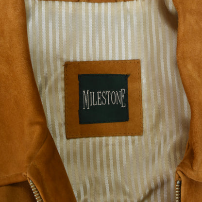 Milestone Goat Suede Leather Coat Chest ca. 61cm - Tan