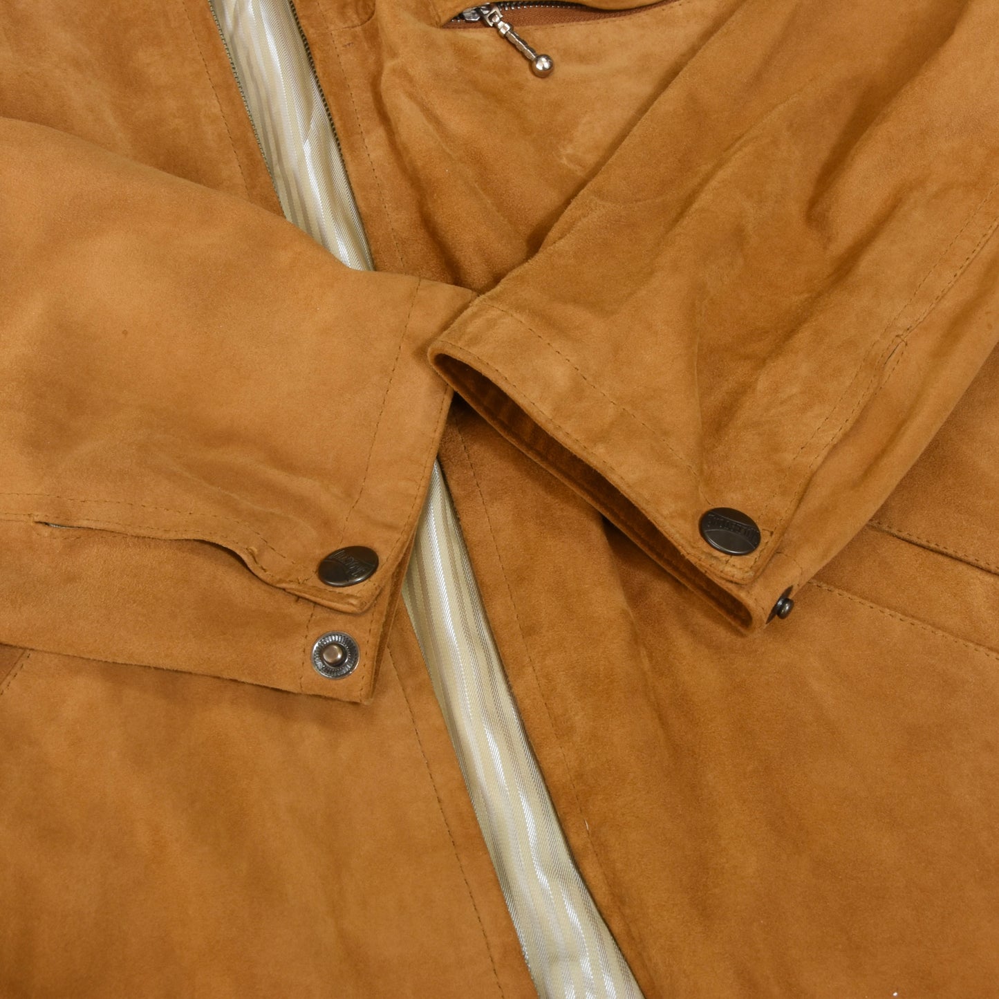 Milestone Goat Suede Leather Coat Chest ca. 61cm - Tan