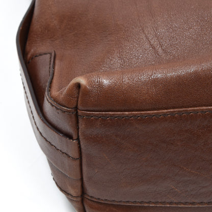 The Bridge Leather Messenger Bag Width ca. 31cm - Brown