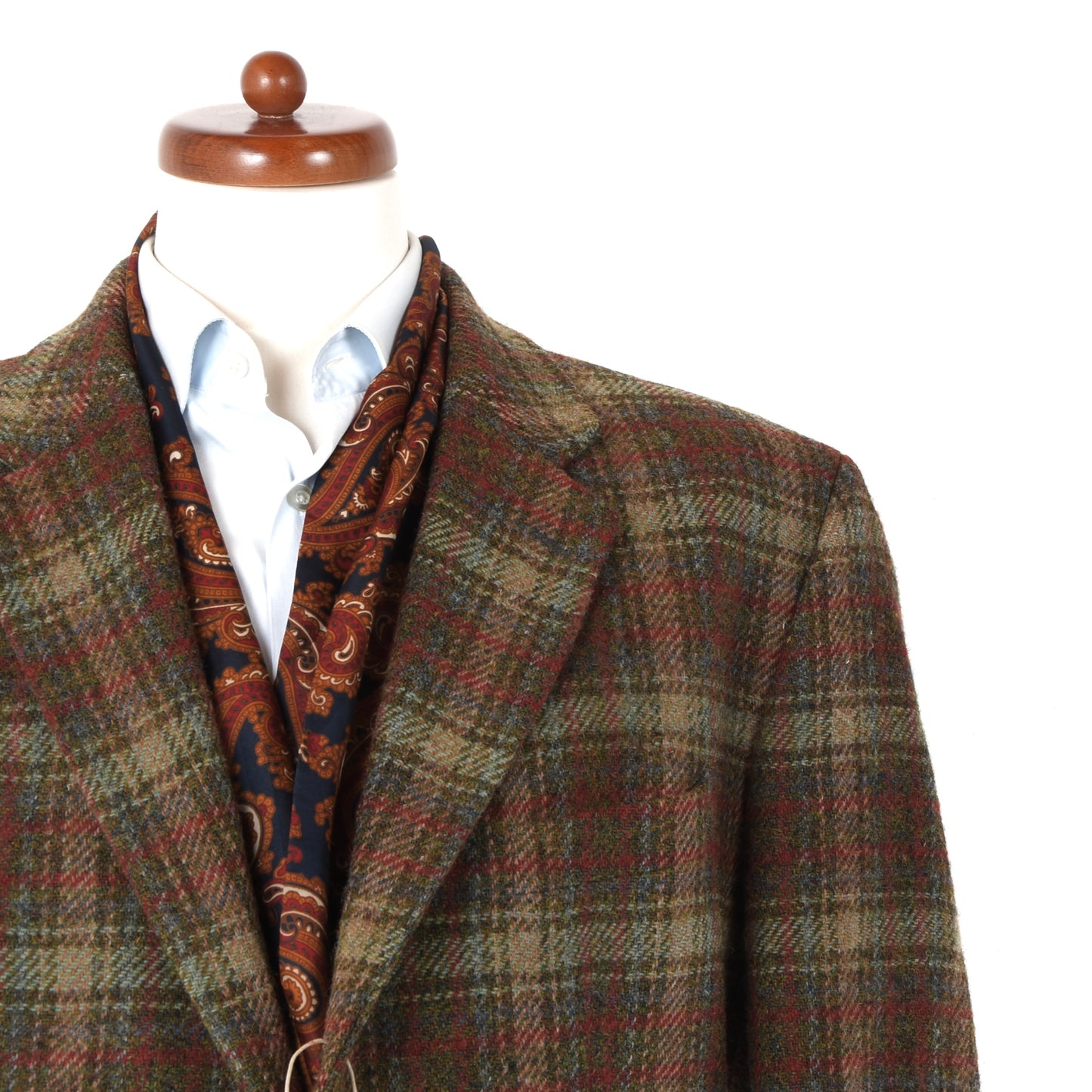 Mark Stephen Marengo London Harris Tweed Wool Jacket Size 58 - Plaid