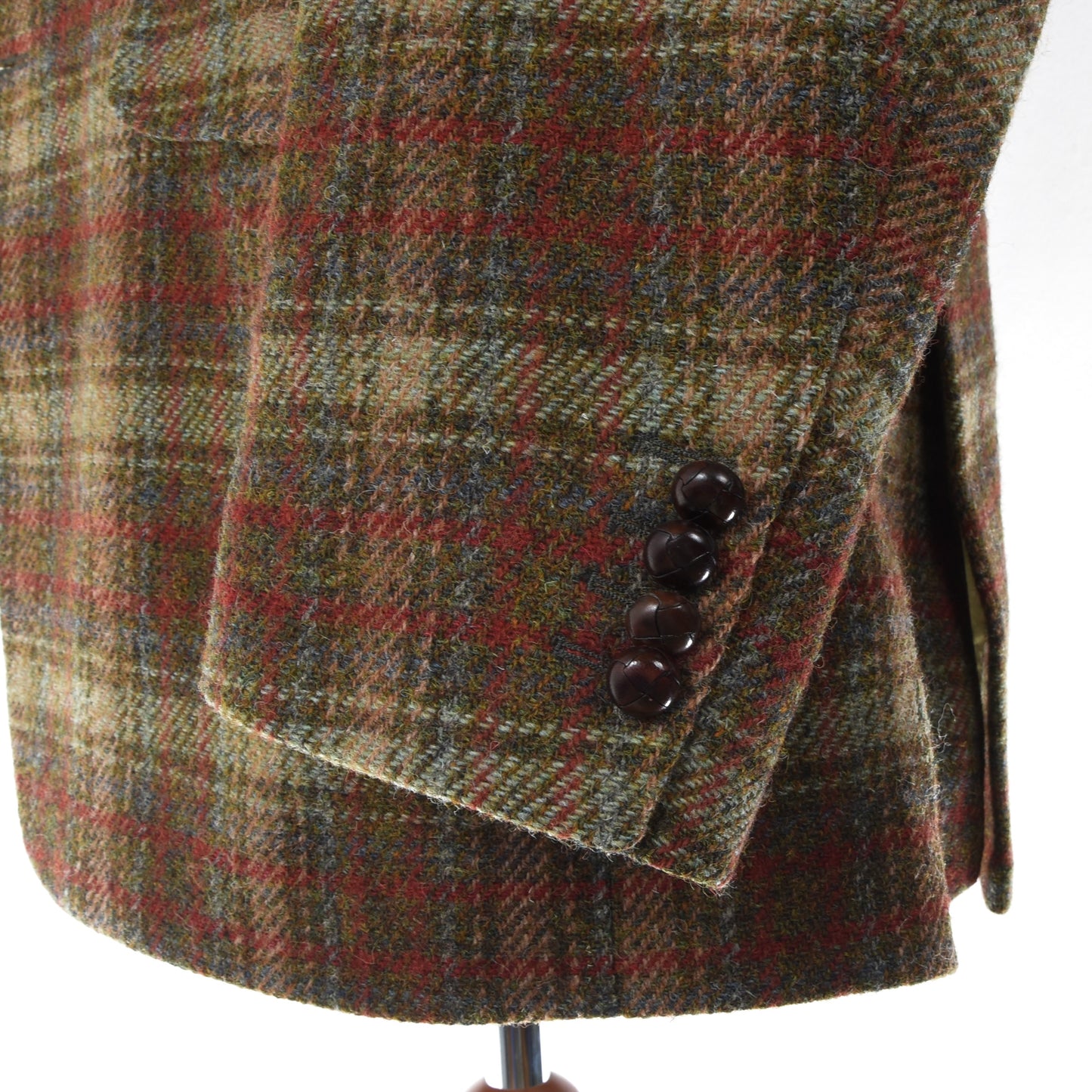 Mark Stephen Marengo London Harris Tweed Wool Jacket Size 58 - Plaid