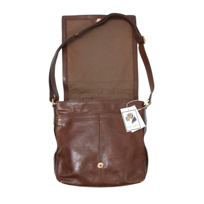 The Bridge Leather Messenger Bag Width ca. 31cm - Brown