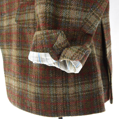 Mark Stephen Marengo London Harris Tweed Wool Jacket Size 58 - Plaid