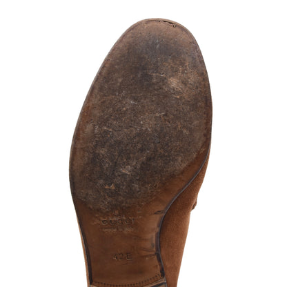 Gucci Horsebit Suede Loafers Size 42E - Tobacco Brown