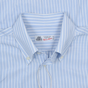 Thomas Mason Striped Shirt Chest ca. 55.5cm - Blue & White Stripes