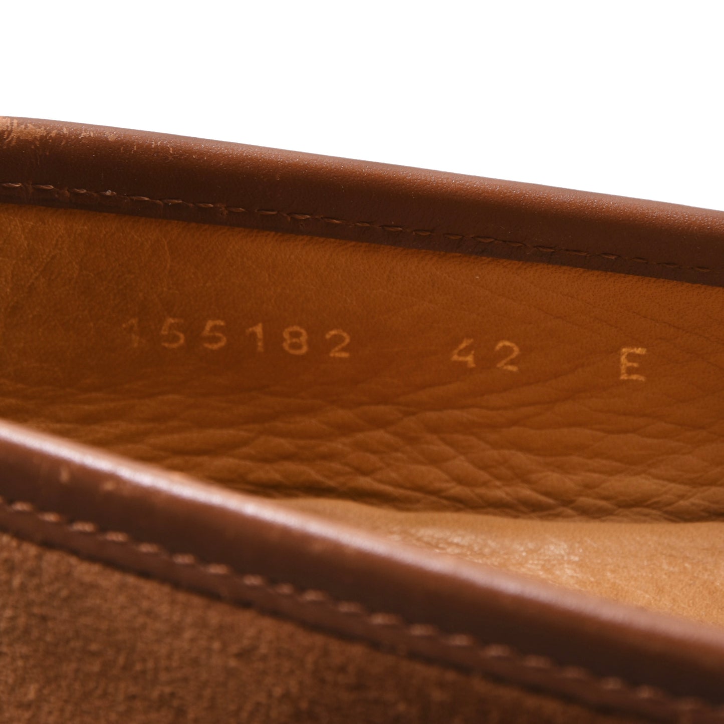 Gucci Horsebit Suede Loafers Size 42E - Tobacco Brown