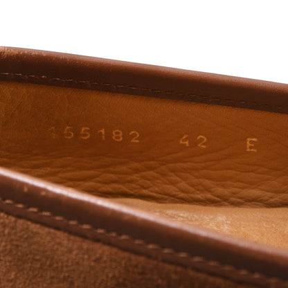 Gucci Horsebit Suede Loafers Size 42E - Tobacco Brown