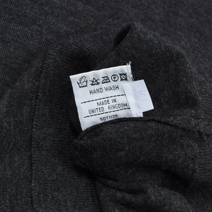 Vintage Burberrys Crew Neck Wool Sweater Size 38"/97cm ca. 53.5cm - Grey