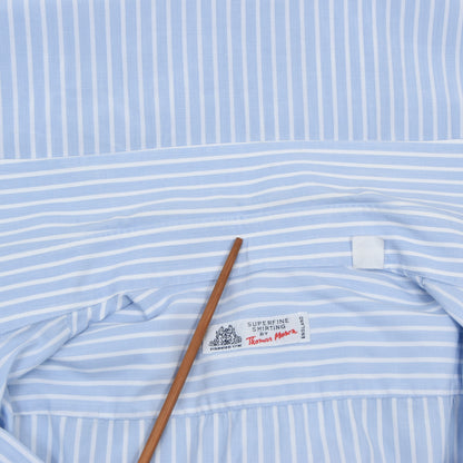 Thomas Mason Hemd gestreift - Blau & Weiße Streifen