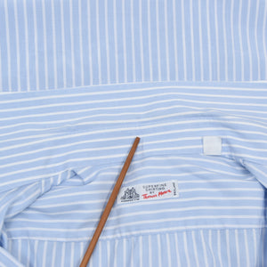 Thomas Mason Striped Shirt Chest ca. 55.5cm - Blue & White Stripes