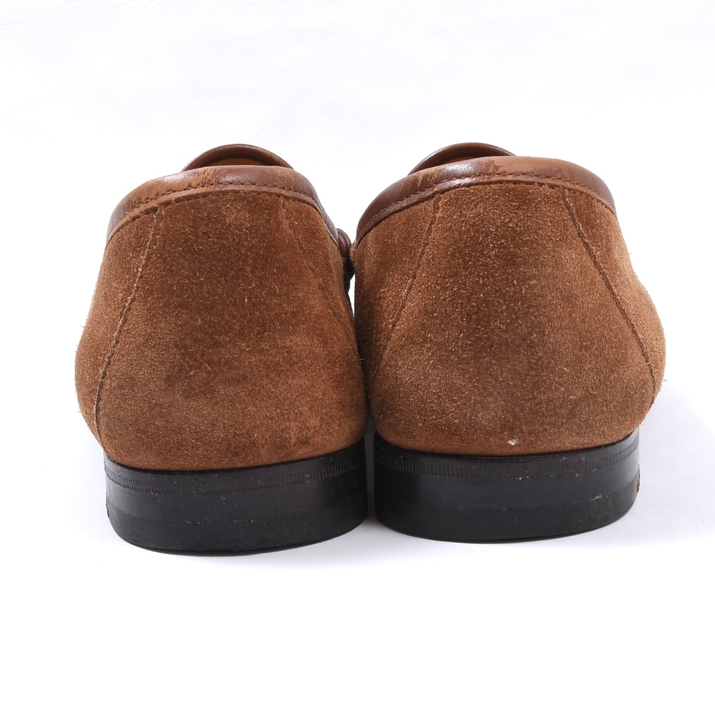 Gucci Horsebit Suede Loafers Size 42E - Tobacco Brown