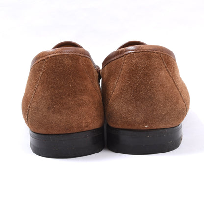 Gucci Horsebit Suede Loafers Size 42E - Tobacco Brown
