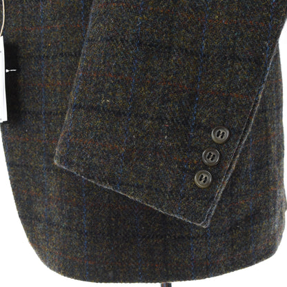 Harris Tweed Jacket ca. 55cm Chest - Green Windowpane