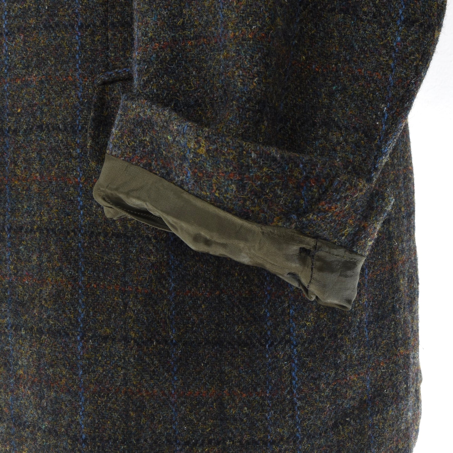 Harris Tweed Jacket ca. 55cm Chest - Green Windowpane