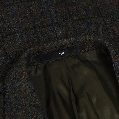 Harris Tweed Jacket ca. 55cm Chest - Green Windowpane