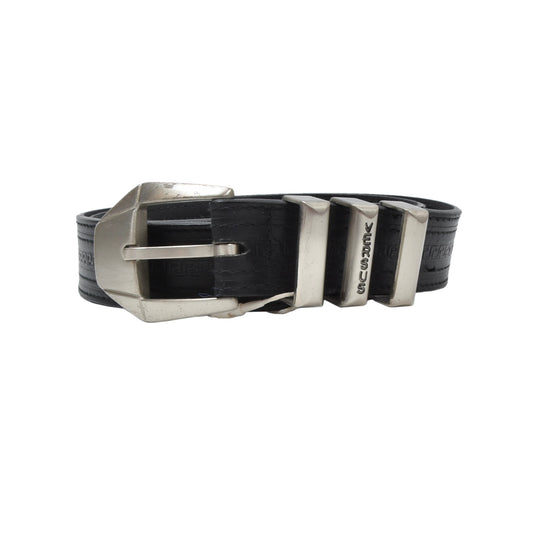 Vintage Versus Gianni Versace Greek Key Belt Size 95/38 - Black
