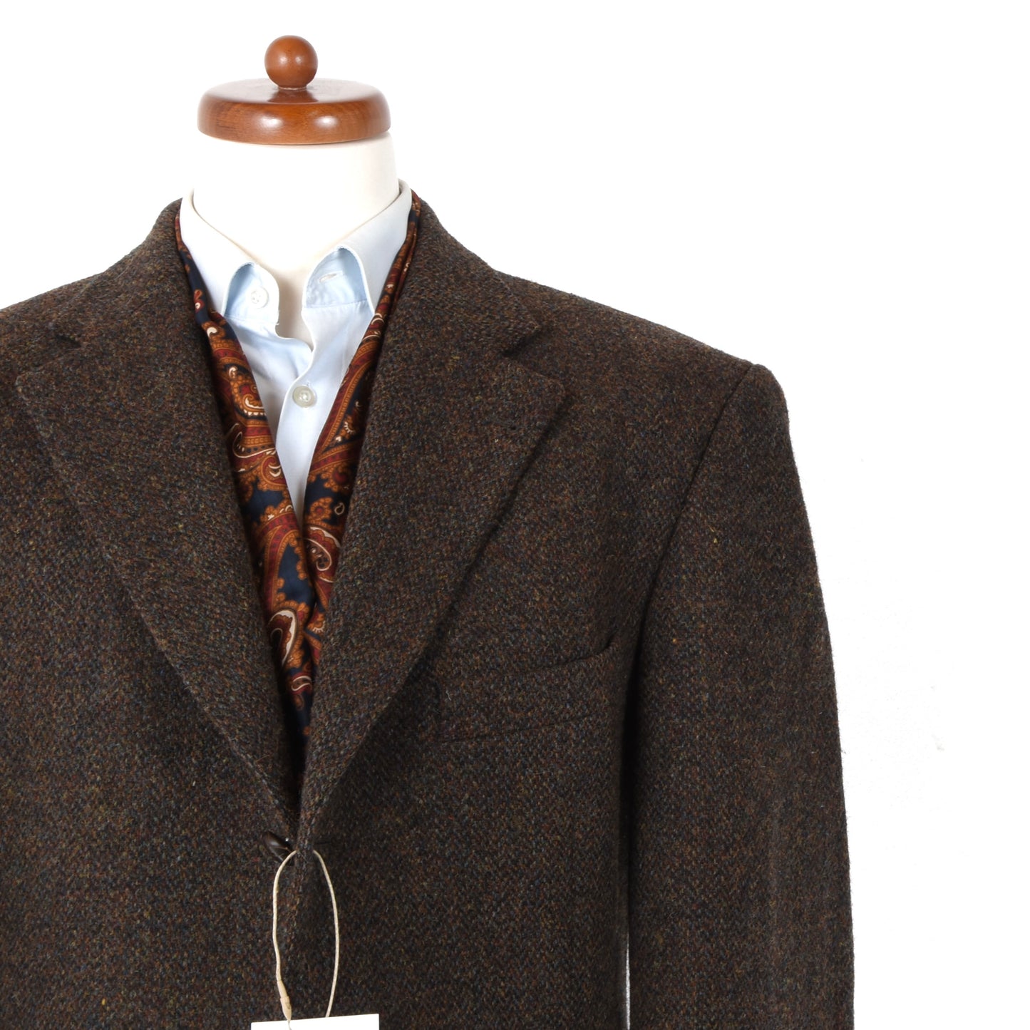 Atelier Torino Harris Tweed Wool Jacket Size 106 - Brown