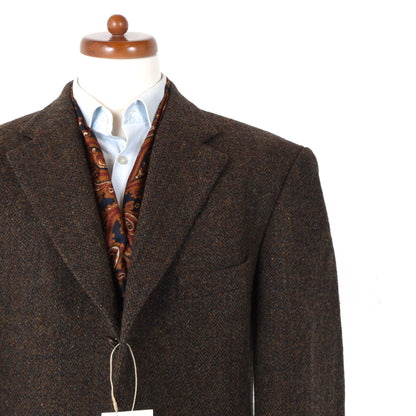 Atelier Torino Harris Tweed Wool Jacket Size 106 - Brown