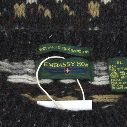Embassy Row Shetland Wool Sweater Size XL