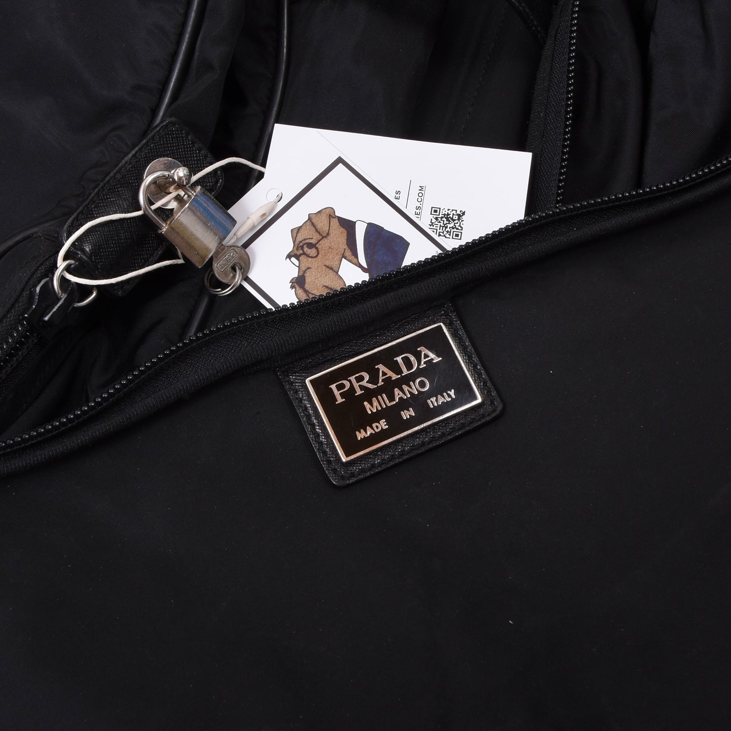 Prada Milano Reise-Kleidertasche - Schwarz